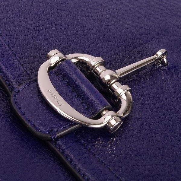 1:1 Gucci 240236 Techno Horsebit Large Shoulder Bags-Blue - Click Image to Close